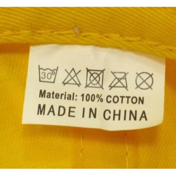 Al Capone Cigars "My Way" Yellow Baseball Cap Real Not Perfect Design - Picture 6 of 6